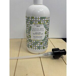 BEEKMAN 1802 - NEW - GLACIAL MINT BODY LOTION WITH PUMP - SUPER SIZE